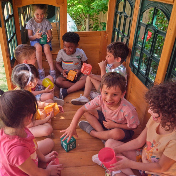 Bear Cave Lodge Swing Set – Installation Available
