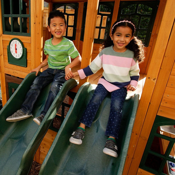 Bear Cave Lodge Swing Set – Installation Available