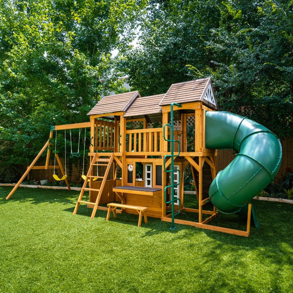 Adventure Bend Swing Set – Installation Available