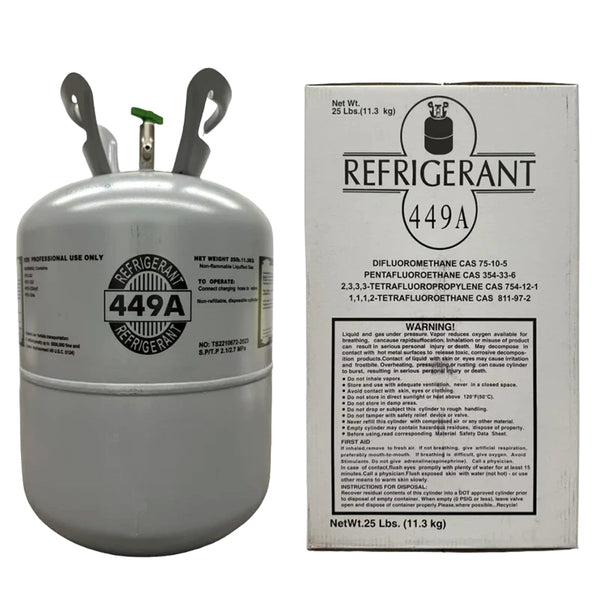 25 lb R449A HFO Blend Refrigerant Gas Cylinder