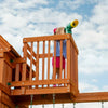 Backyard Discovery Skyfort II Wooden Swing Set with Wave Slide