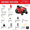 Craftsman T110 42-Inch 17.5 HP Gas Riding Mower with 7-Speed Manual Transmission