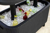 Keter Bevy Bar 2-in-1 Pop-Up Outdoor Cocktail Table & 15.85 Gallon Cooler, Anthracite Grey