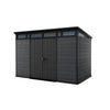 Keter Cortina 11×7 ft Resin Storage Shed, Graphite