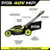 RYOBI 40V HP Brushless 20 Inch Cordless Electric Push Mower