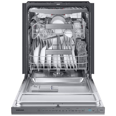 Samsung24 in. Top Control Tall Tub Dishwasher in Fingerprint Resistant Stainless Steel with AutoRelease
