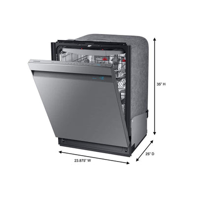 Samsung24 in. Top Control Tall Tub Dishwasher in Fingerprint Resistant Stainless Steel with AutoRelease