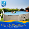 Belize 12-ft x 24-ft Oval 52-in Deep 6-in Top Rail Metal Wall Swimming Pool Package