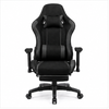 Gaming Chair with Adjustable Lumbar Support Breathable Fabric & Spring Cushioning