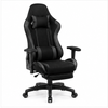 Gaming Chair with Adjustable Lumbar Support Breathable Fabric & Spring Cushioning