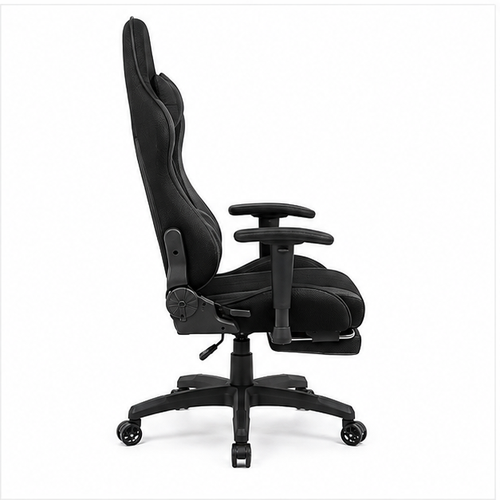 Gaming Chair with Adjustable Lumbar Support Breathable Fabric & Spring Cushioning