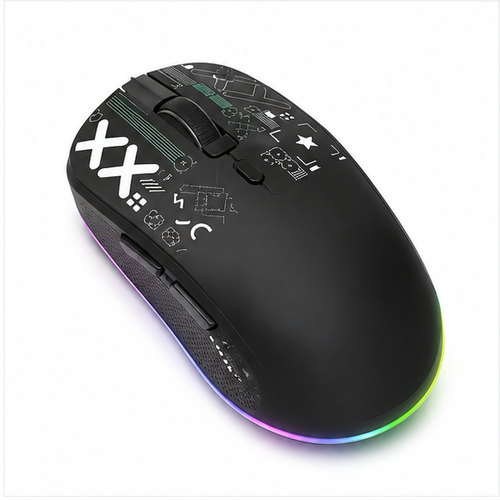3-Mode Rechargeable Gaming Mouse 3500 DPI Bluetooth 2.4GHz Wireless & USB RGB