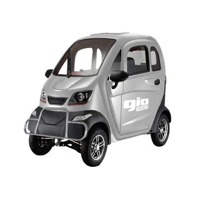 GIO GOLF ENCLOSED MOBILITY SCOOTER 60V 1200W, top speed 18mph, Range up to 30 miles, backup camera, heater, fan, alarm, media center, 500lb load capacity
