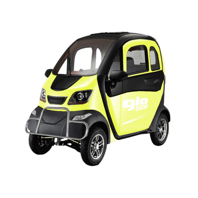 GIO GOLF ENCLOSED MOBILITY SCOOTER 60V 1200W, top speed 18mph, Range up to 30 miles, backup camera, heater, fan, alarm, media center, 500lb load capacity