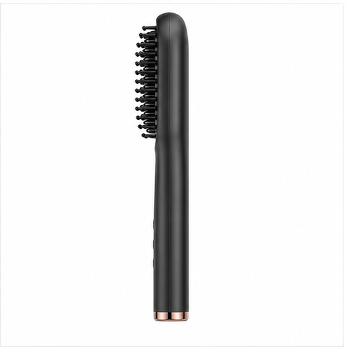 Rechargeable Hair Straightening Brush 160–200°C Digital Temperature Control Portable
