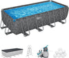 Bestway APX 365 18′ x 9′ x 52″ Rectangular Above Ground Swimming Pools
