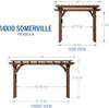 Backyard Discovery Somerville Pergola 4.27m x 3.05m
