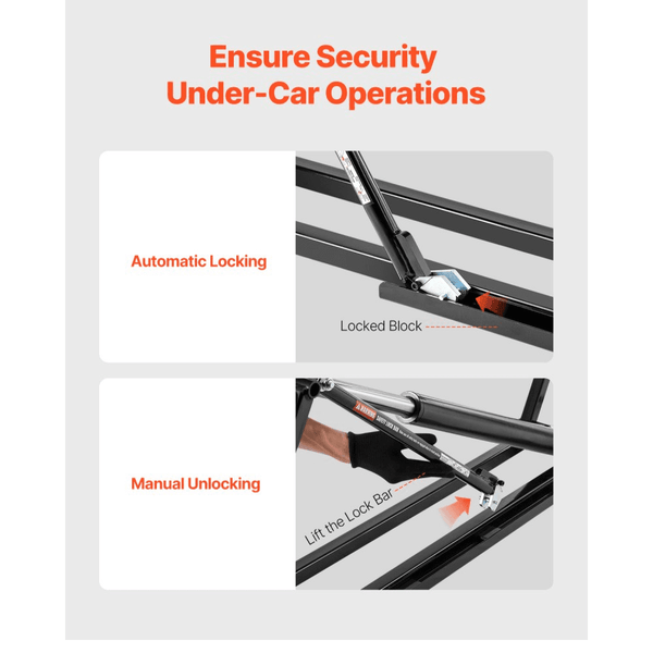 Adjustable Portable Car Lift with Remote Control 2268kg