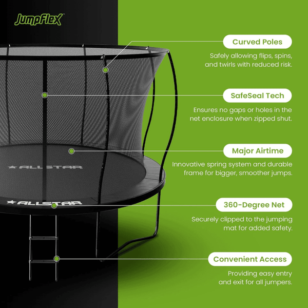 ALLSTAR 10 Backyard Trampoline 3.1m x 2.41m