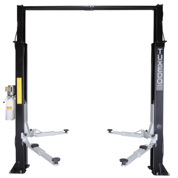 Asymmetric 2-Post Clear Floor Car Lift 4082.3kg Capacity