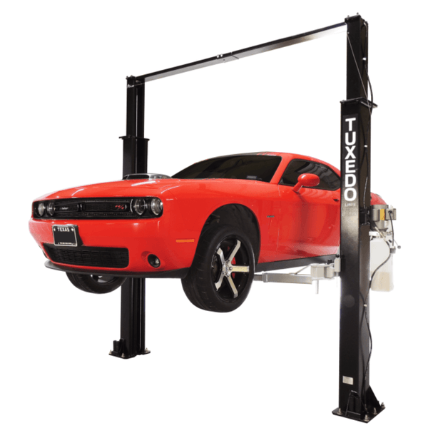 Asymmetric 2-Post Clear Floor Car Lift 4082.3kg Capacity