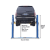 Atlas BP8000 3628.7kg Baseplate 2-Post Lift 2.74m