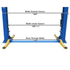 Atlas BP8000 3628.7kg Baseplate 2-Post Lift 2.74m