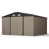 VEIKOUS 3x3m Metal Storage Shed