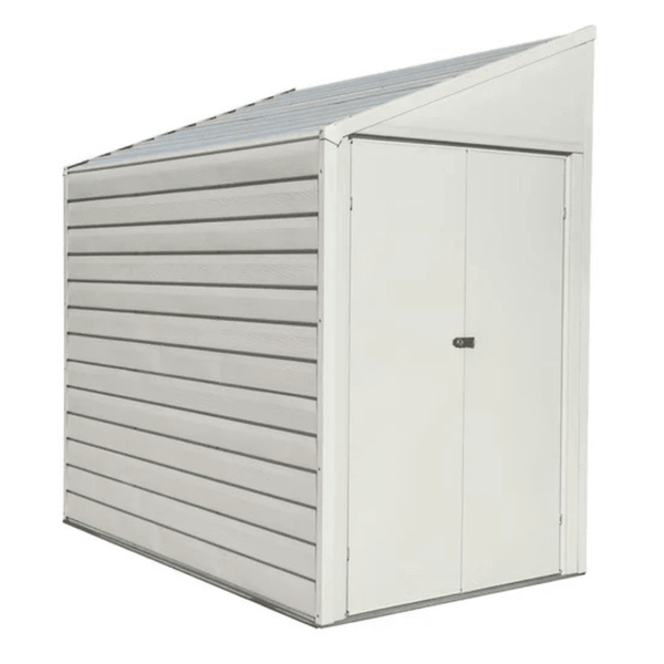 Arrow Yardsaver 1.2m x 2.1m Steel Storage Shed Eggshell