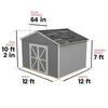 Astoria 3.7m x 3.7m Outdoor Wood Storage Shed