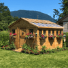 Cedar Sunshed Garden Shed 3.7x3.7m