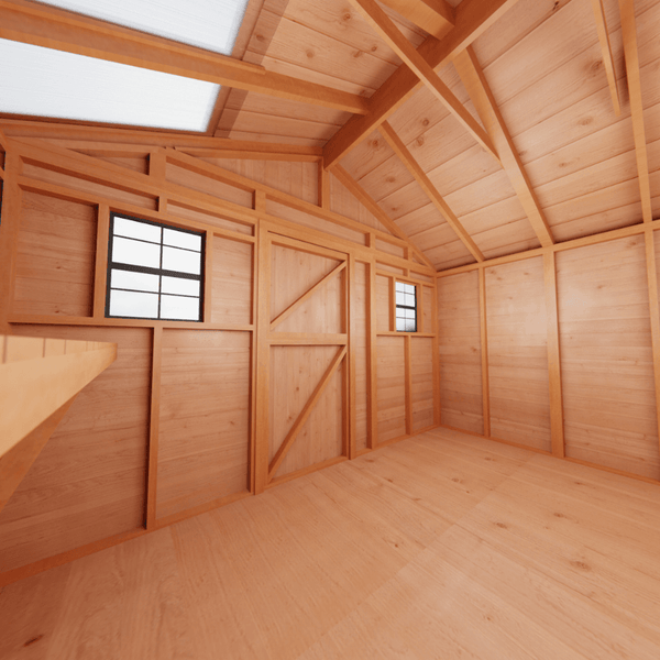 Cedar Sunshed Garden Shed 3.7x3.7m