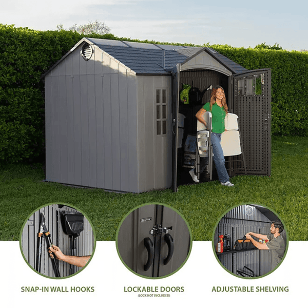 Lifetime Outdoor Storage Shed 3.05m x 2.44m