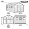 Lifetime 3.4m x 6.4m Storage Garage Kit 60237