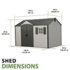 Lifetime Outdoor Storage Shed 3.8m x 2.4m