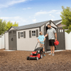 Lifetime Outdoor Storage Shed Dual Entry Tan 2.44m x 5.33m