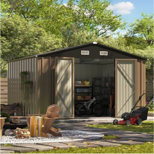 Patiowell Outdoor Storage Shed With Windows 3m x 2.4m