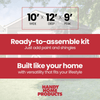 Rookwood 3m x 3.7m Wood Storage Shed With Floor
