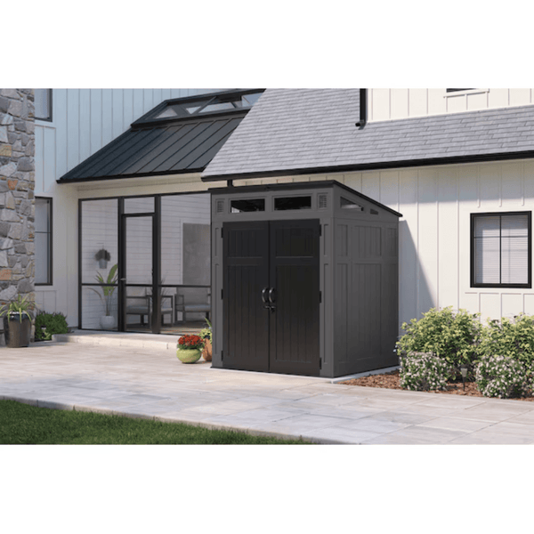 Suncast Modernist BMS6583T Resin Storage Shed 1.9m x 1.7m Gray
