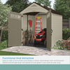 Suncast Vista 2.1m x 2.1m Resin Storage Shed Tan