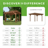 Backyard Discovery Cedar Wood Pergola 3.66m x 3.05m