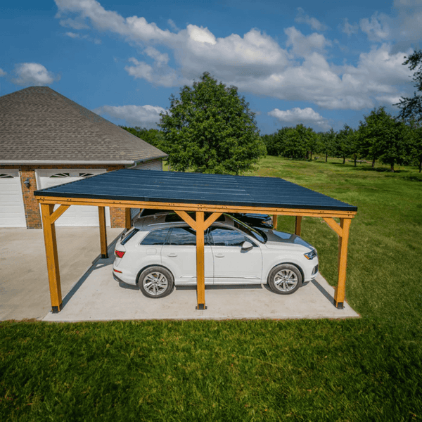 Backyard Discovery Kingsport Cedar Wood Carport 6.1m x 6.1m