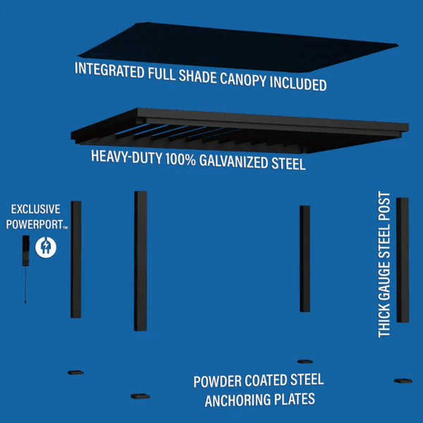 Backyard Discovery Trenton 4.9x3.7m Steel Pergola
