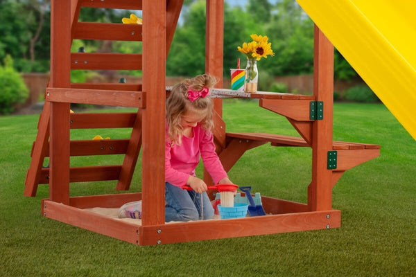 Creative Cedar Designs Cedar Cottage Wooden Swing Set 4.1m x 3.5m