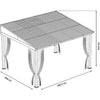Sojag 500-9165470 Portland No. 53 Wall Gazebo 3.05m x 3.66m