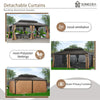 Sunmthink Hardtop Gazebo Double Roof 3.7m x 6.1m