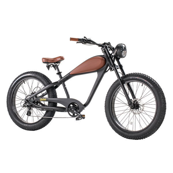 Revi Bikes Cheetah Fat Tire Electric Cruiser Bike 48V 750W