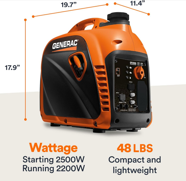 Generac GP2500i-2 Inverter Generator with COSense