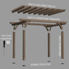 Somerville Pergola Barnwood Stain 4.3m x 3m