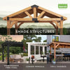 Backyard Discovery Arlington 3.7m x 3.7m Wood Gazebo